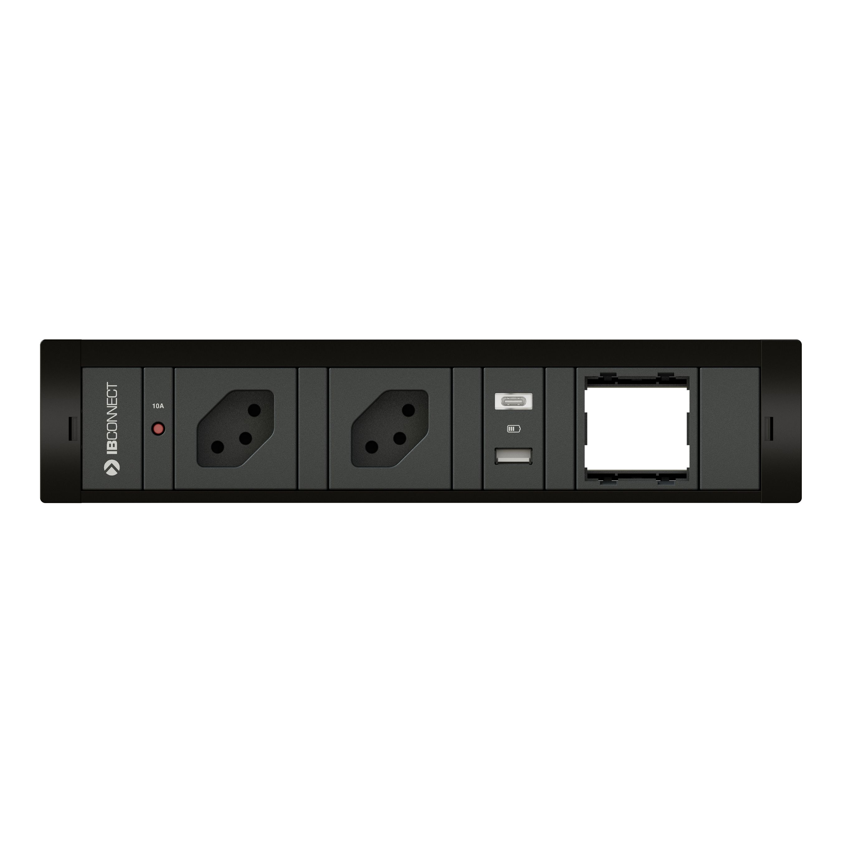 CUBOBOX presa multipla nero M 4 2x tipo 13 1x USB-A/C 1x vuoto