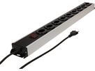 Steckdosenleiste Power Line 9x Typ 13 grau/schwarz Schalter 1.5m