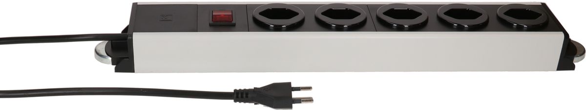 multipresa Power Line 5x tipo 13 gr/ne interruttore 1.5m magnete