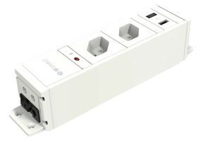CUBO Steckdoseneinheit weiss 2x Typ 13 1x USB-A/C