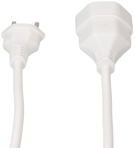 TD-Verlängerung H05VV-F3G1.0 2m weiss BS Typ 12 / Typ 13