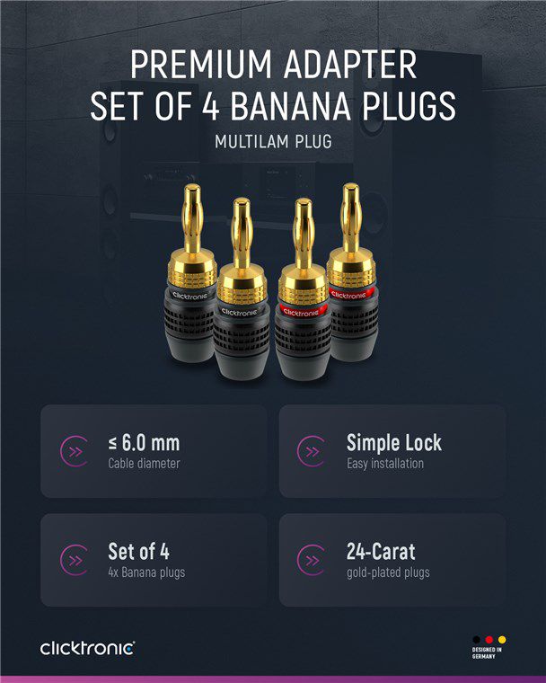 Clicktronic spina a banana oro nero
