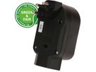 Abzweigstecker ADAPT 2+1x Typ 13 schwarz drehbar Green+Fair