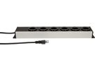 Steckdosenleiste Power Line 6x Typ 13 grau/schwarz 5.0m