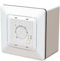 Termostato ambiente riscaldamento / raffreddamento AP bianco