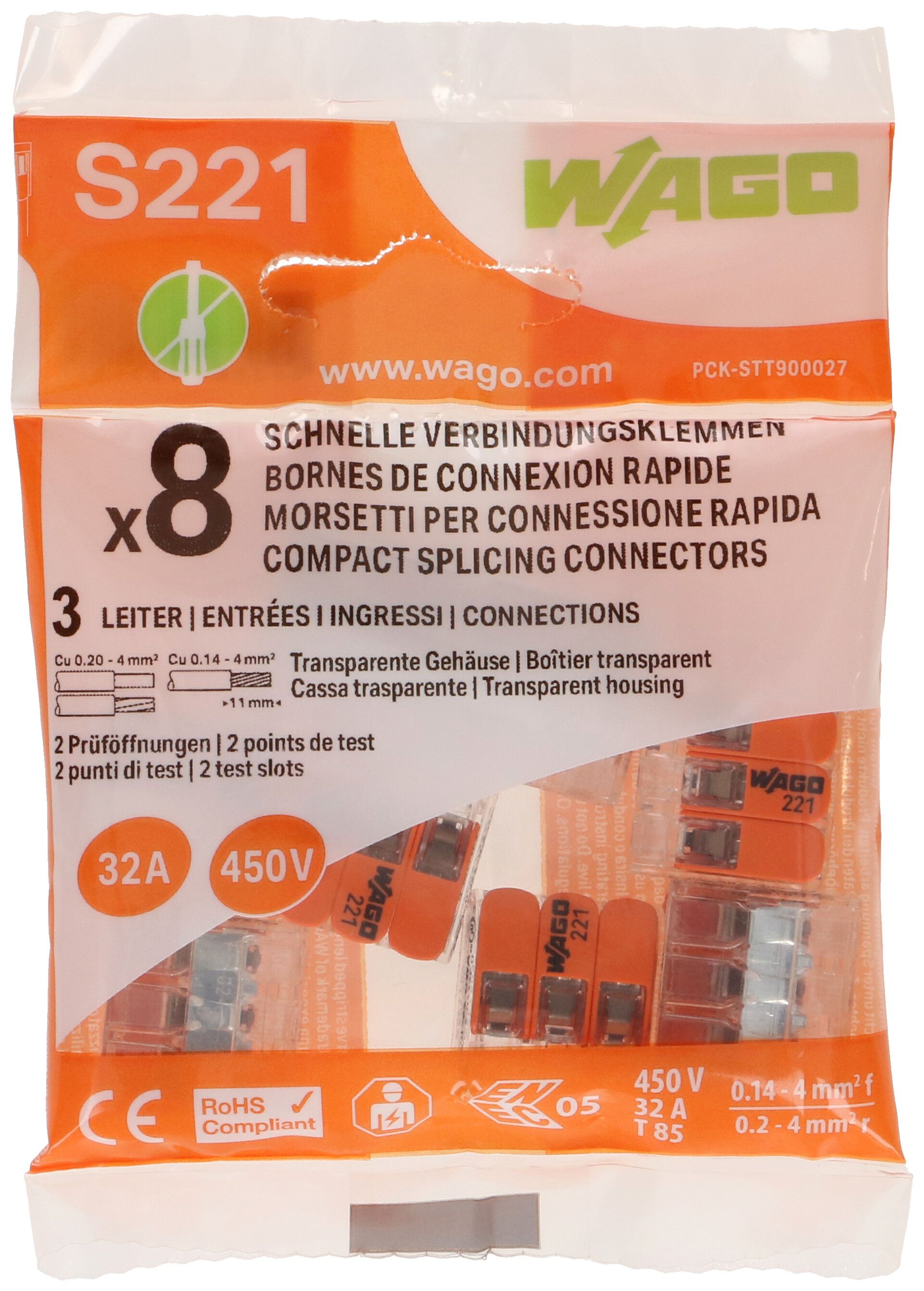 Wago bornes de connexion rapide S221 3 entrées - MAX HAURI AG