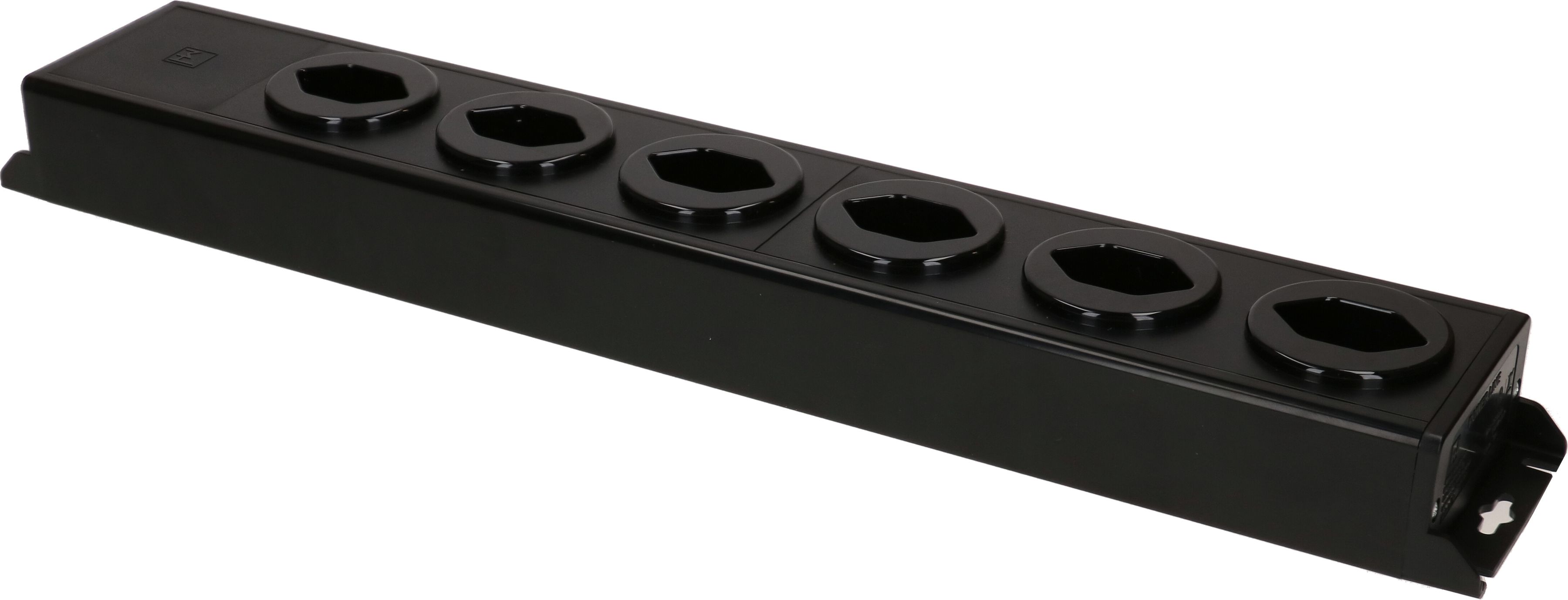 Steckdosenleiste Power Line 6x Typ 13 schwarz/schwarz