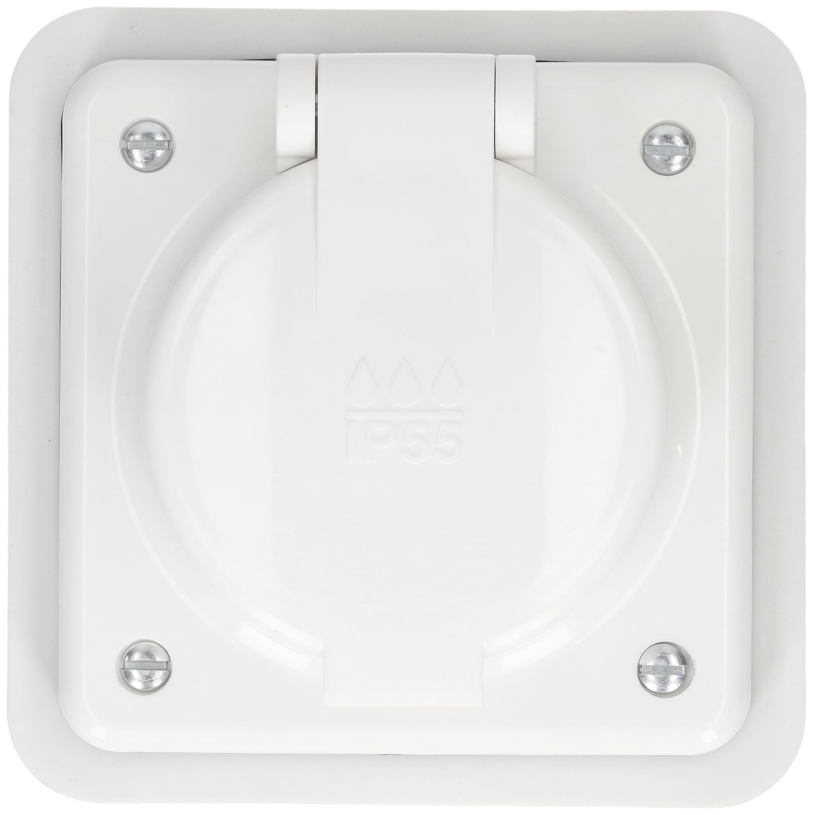 prise 1x type 15 ta.1x1 ENC Mica Nass IP55 blanc