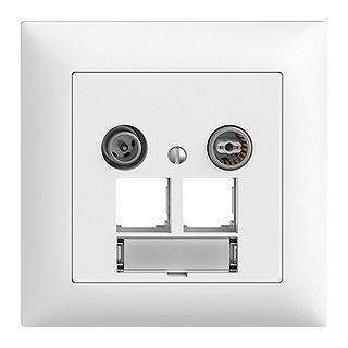 multimedia radio/TV/rete 11dB S-One INC EdizioDue EASYNET bianco