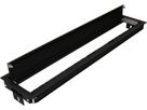 Duo plus Cover Einbaurahmen lang schwarz inkl. Befestigung