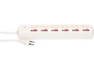 multipresa Multi-Switch 6x tipo 13 bianco