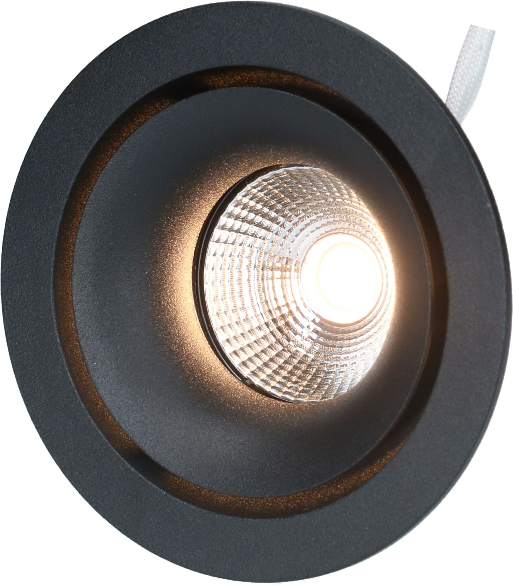 LED-Einbauspot MOON schwarz 3000K 650lm 36°