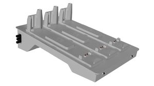 LIBERTY Charger Base für 3 Akkus Metall weiss