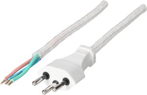 Cable cordset H03RT-H3G0,75mm2 white
