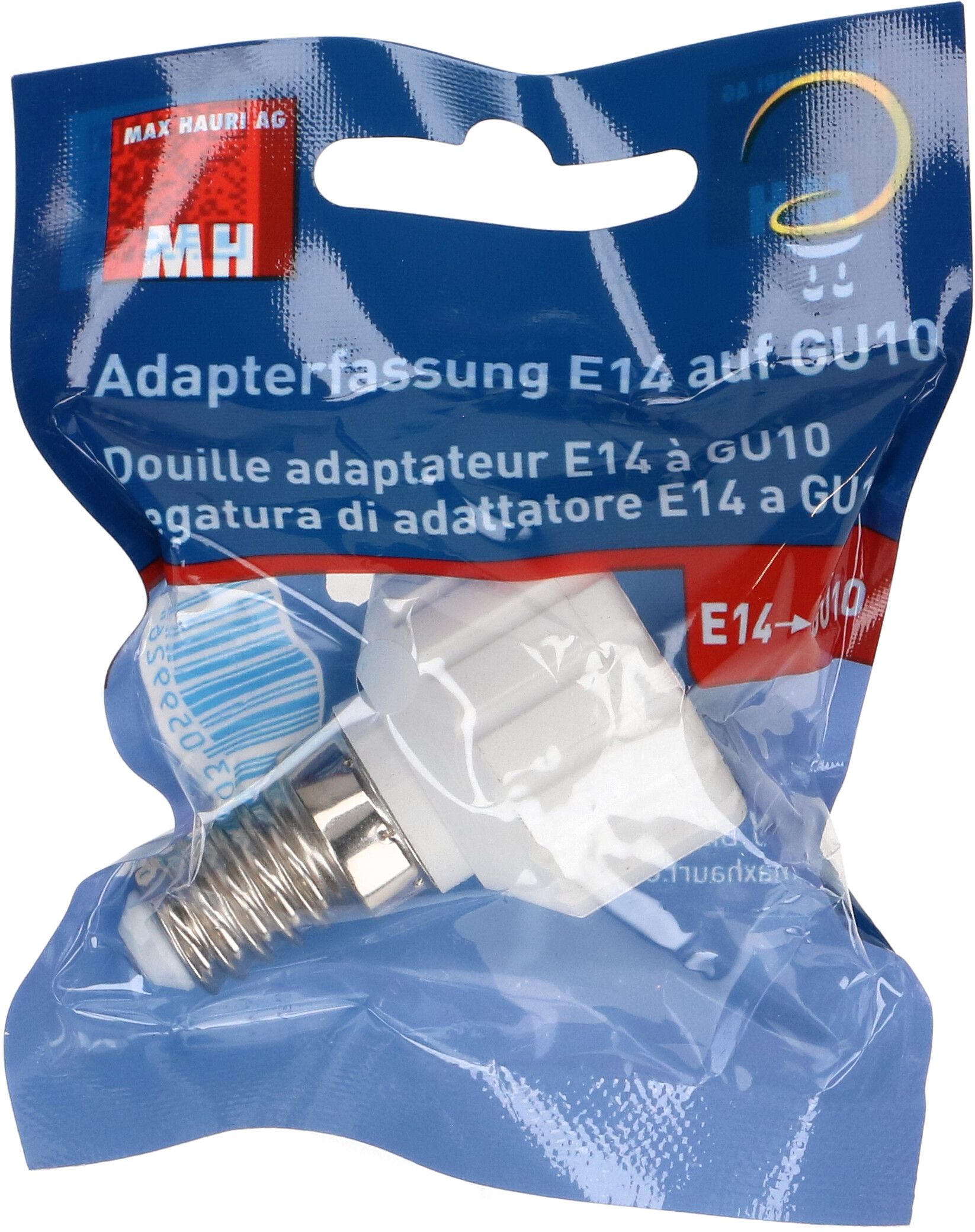 douille d'adaptateur de E14 à GU10 blanc