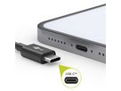USB 2.0 Kabel schwarz 1m, ausziehbar