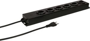 Steckdosenleiste Power Line 6x Typ 13 schwarz/schwarz 1.5m