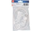Rallonge TD H05VV-F3G1.0 1m blanc clip-clap type 12 / type 13