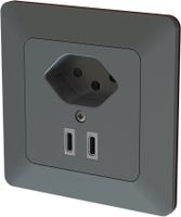 piccola combinazione tipo 13 / USB-C+C 20W INC priamos antracite