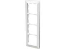 Abdeckrahmen Gr.4x1 UP inkl. Designprofil priamos weiss