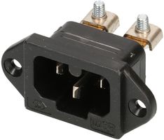 Apparatestecker Typ C16A 3-polig schwarz