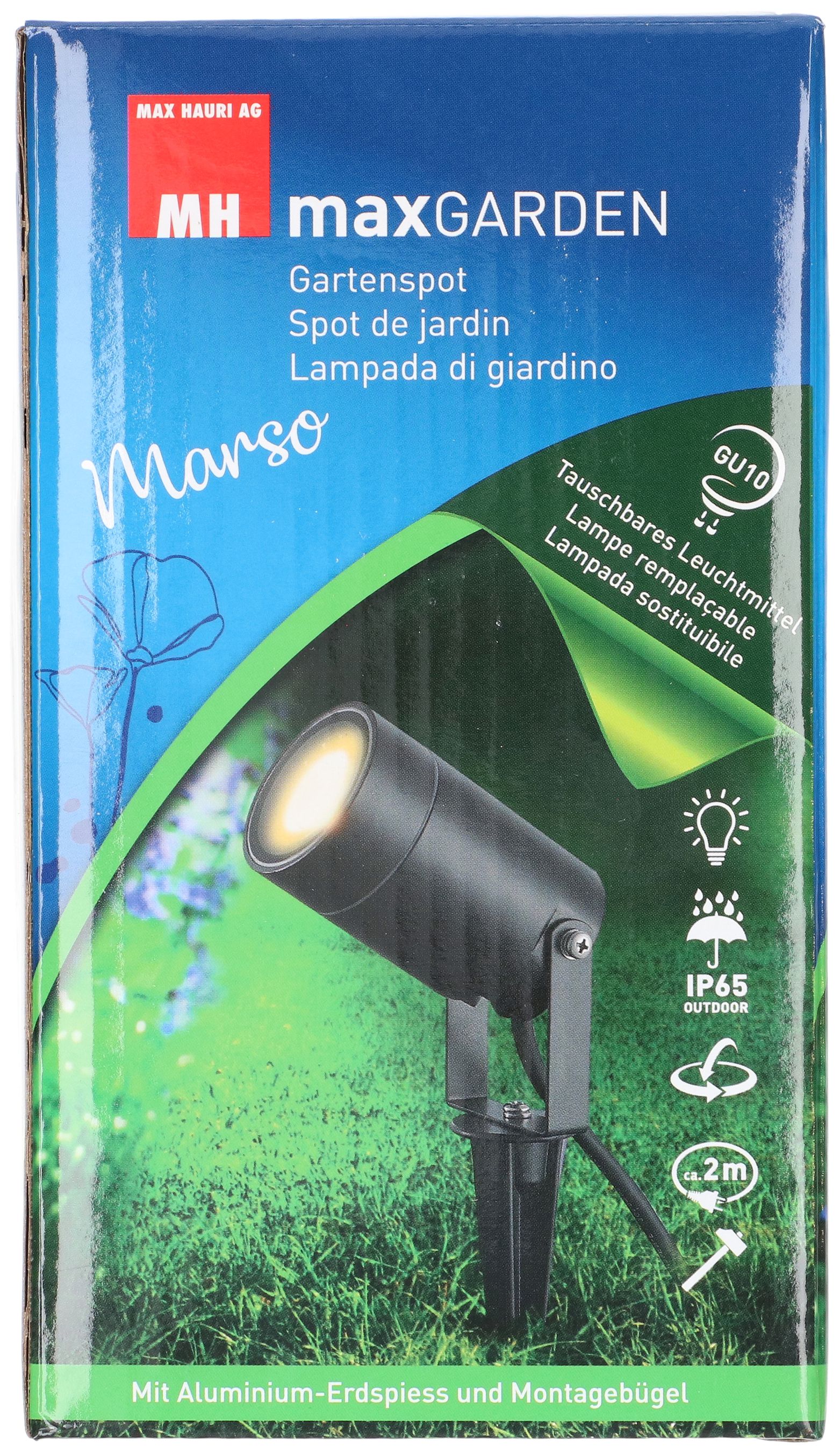 lampada di giardino Marso / ALU nero IP65 / +lamp. GU10 / tipo 13