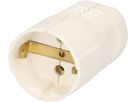 Kupplung Schuko weiss