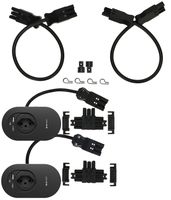 Twin set di estensione ORBIT presa multipla nero tipo 13 USB-A/C
