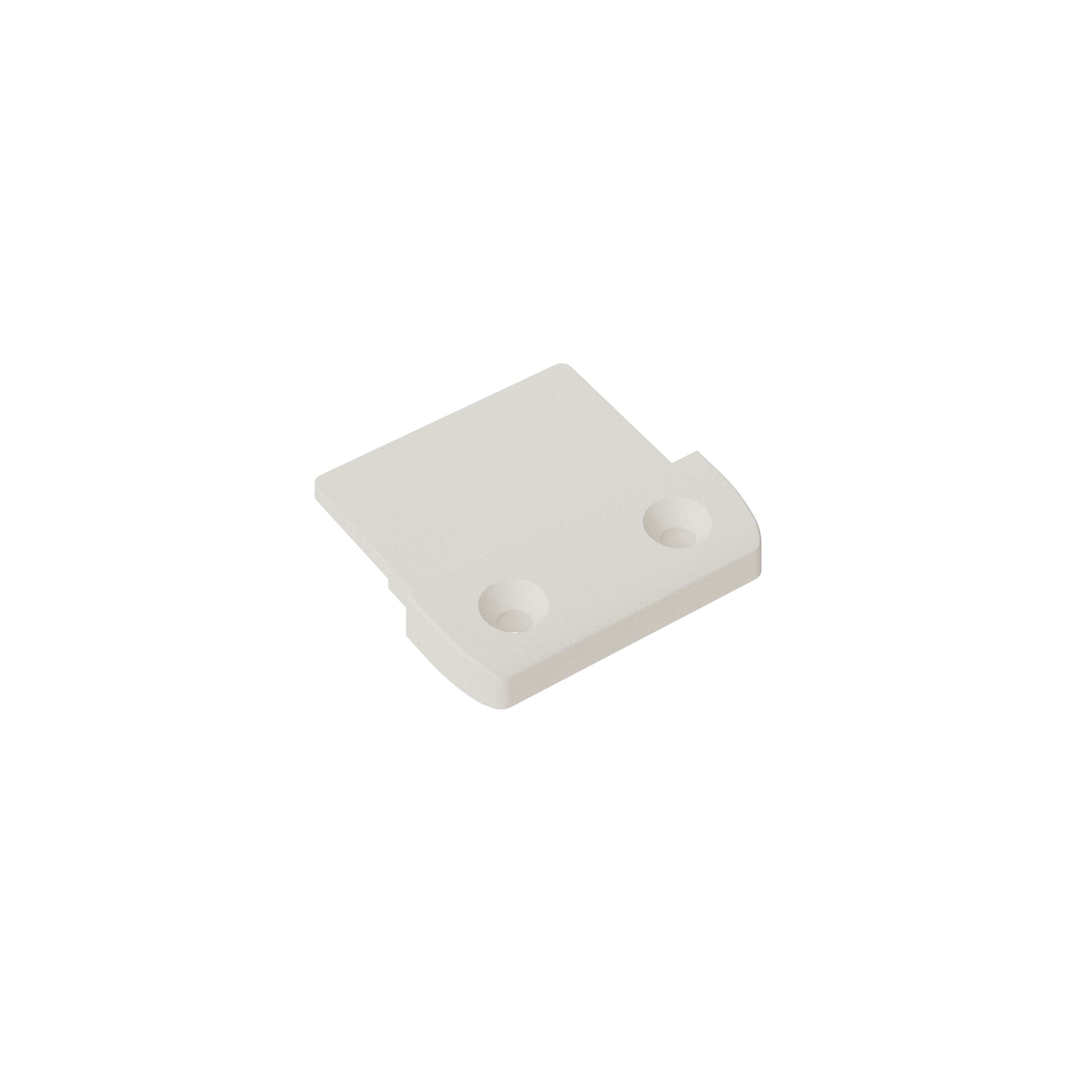 CUBO Befestigungsset flach weiss / 2 Stück