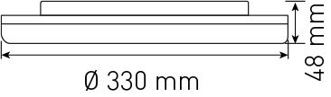 plafonnier et applique LED FLAT CCT 33 HF 25W CCT 2750lm