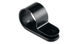 Kabelbride mit Schraubbefestigung, 9.5mm, schwarz