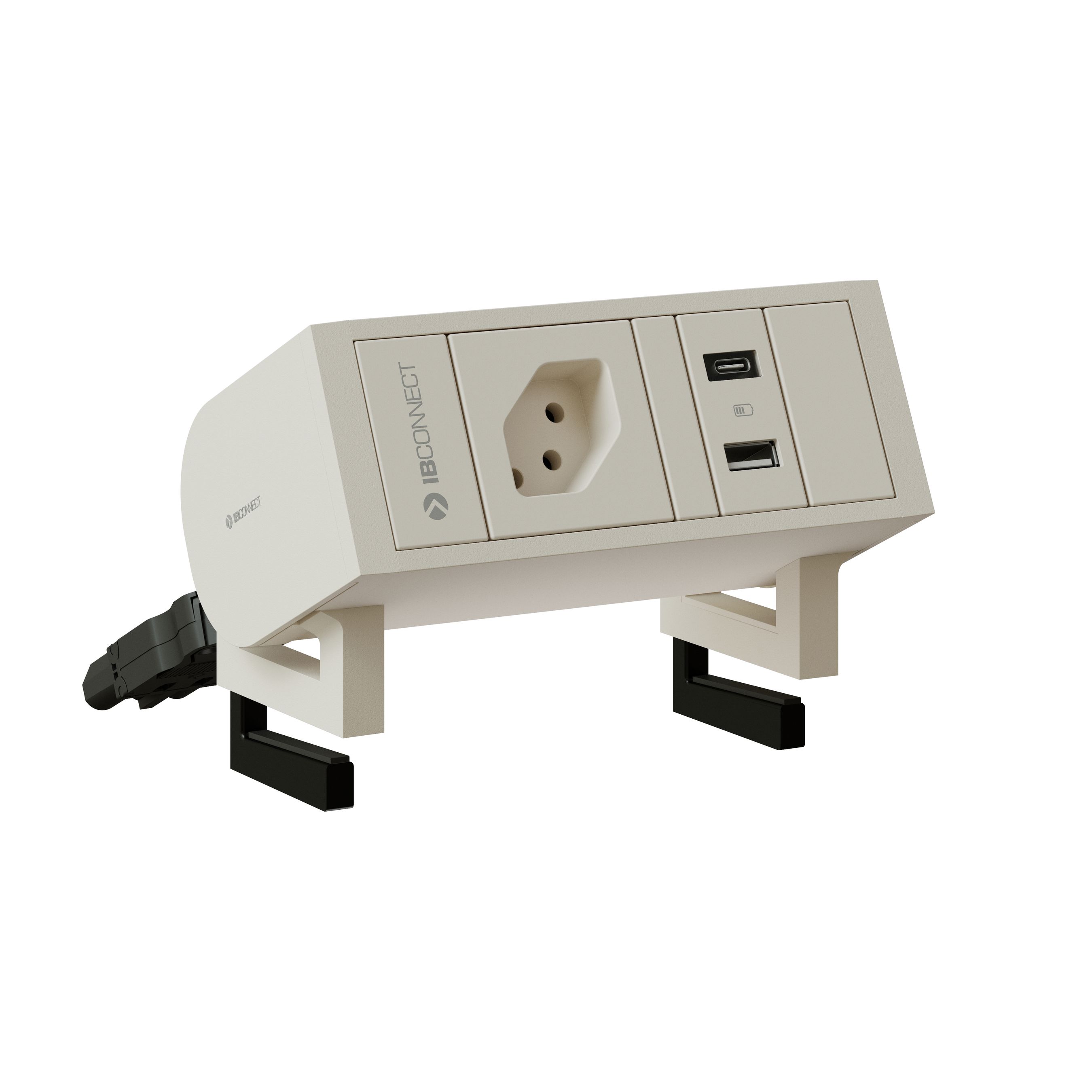 SUPRA bloc multiprise blanc 1x type 13 1x USB-A/C