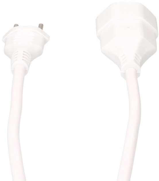 TD-Verlängerung H05VV-F3G1.5 10m weiss BS Typ 12 / Typ 13