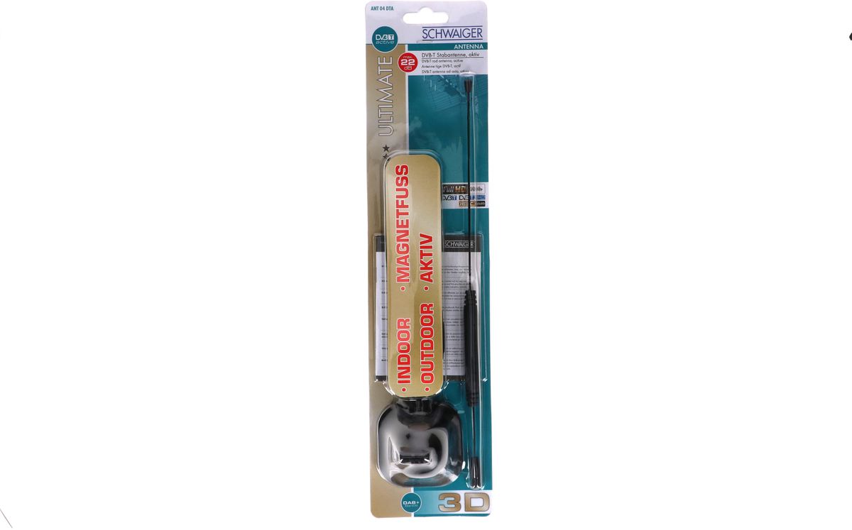 DVB Stabantenne aktiv 5V schwarz