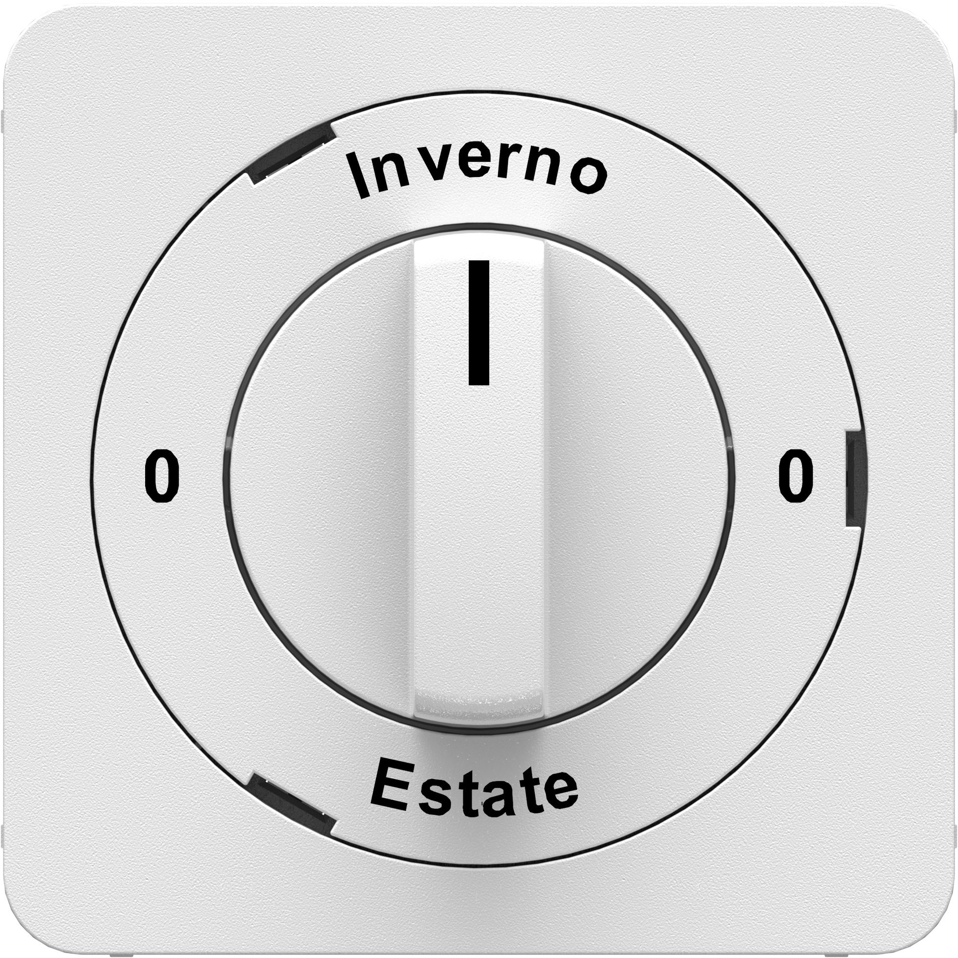 Front plates for turnable switch 0-Inverno-0-Estate white