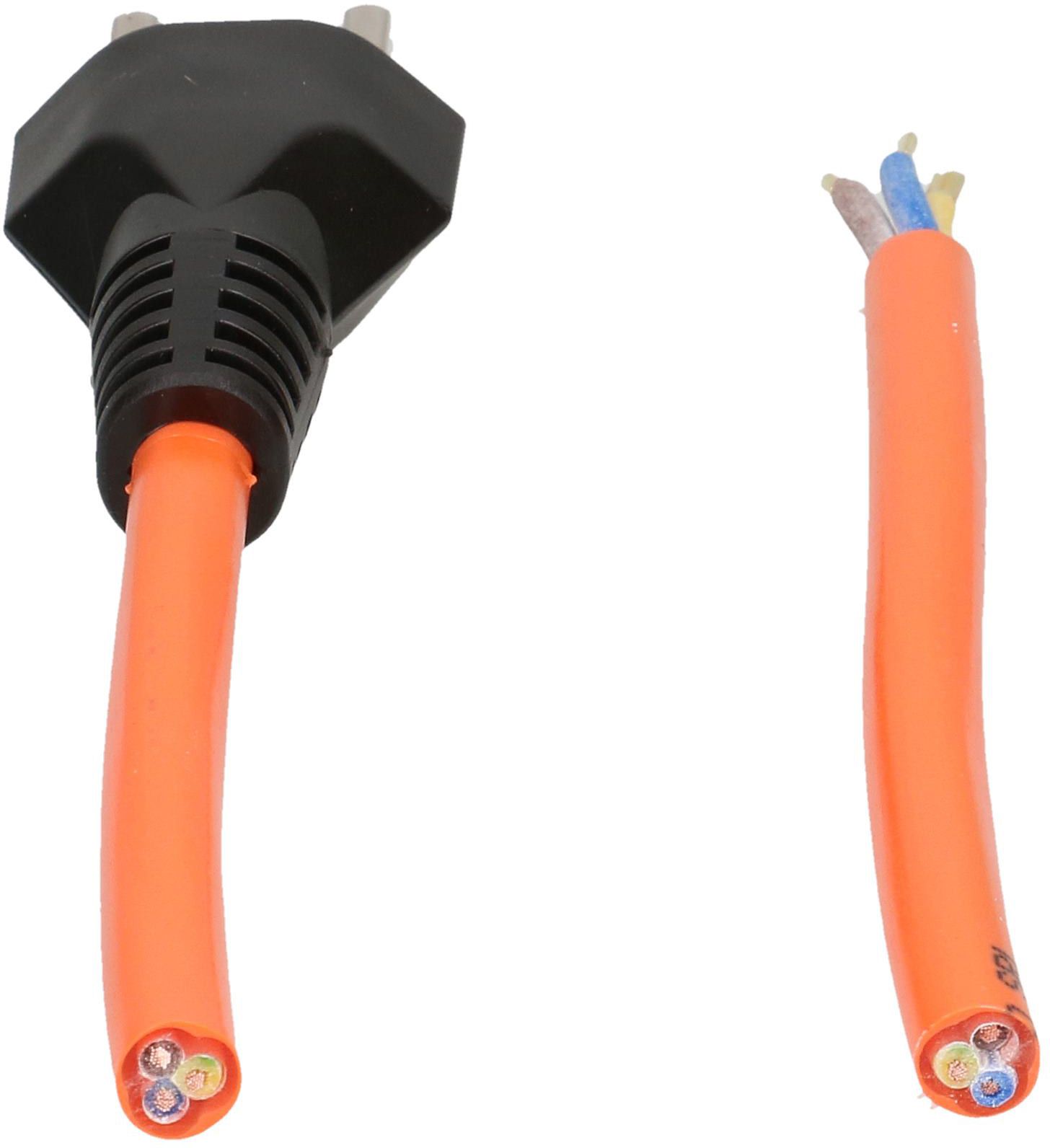 PUR câble secteur H07BQ-F3G1.5 3m orange type 23