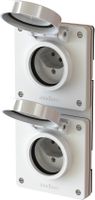 Kombination Typ 13 / Typ 13 Gr.2x1 UP exo IP55 weiss