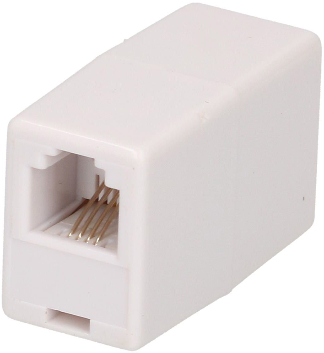 Presa doppio per telefono RJ11 bianco