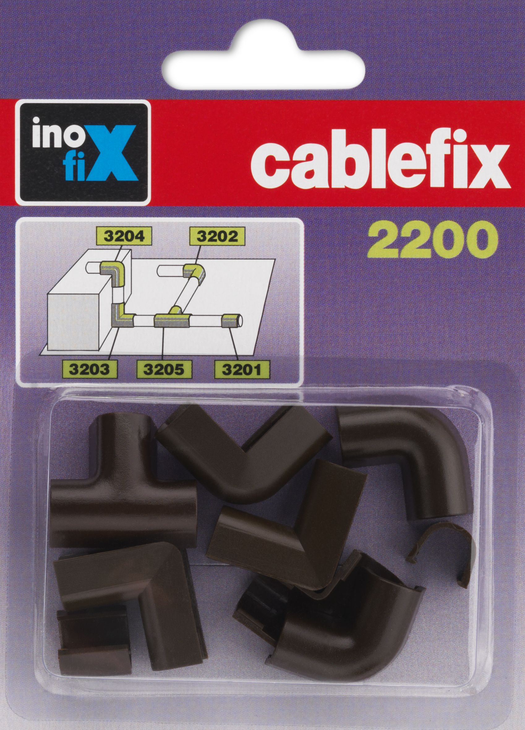Joints assort. for cablefix 5mm brown