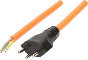EPR/PUR-Netzkabel H07BQ-F3G1.5 10m orange Typ 12