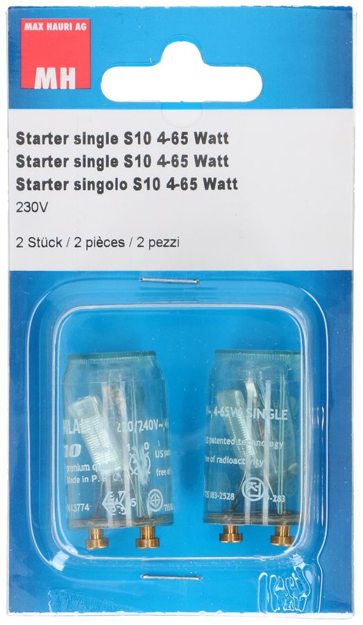 Starter Single S10 4-65 Watt / 2 Stück