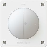 Flush-type wall switch schema 3 impulse lighted white