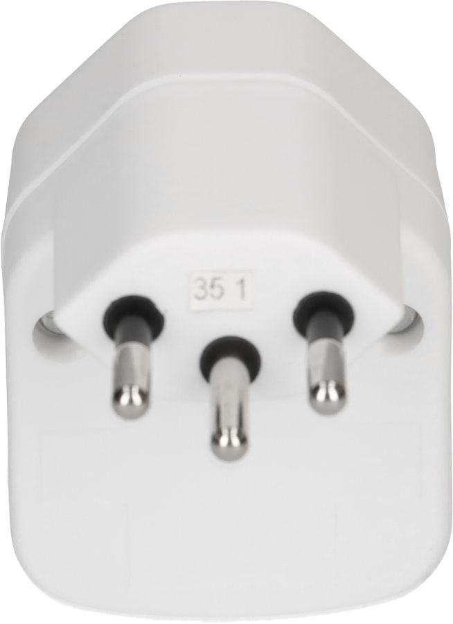 multi adaptateur 1x type 13 3 pôles blanc interrupteur