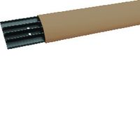 passage de plancher avec 4 compartiments en PVC SL 18x75mm beige