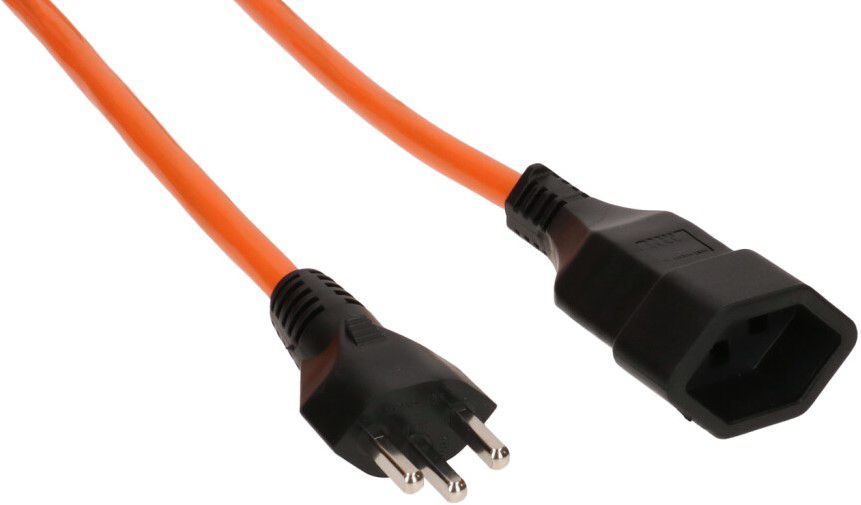 EPR/PUR-Verlängerung H07BQ-F3G1.5 5m orange Typ 23 / Typ 23