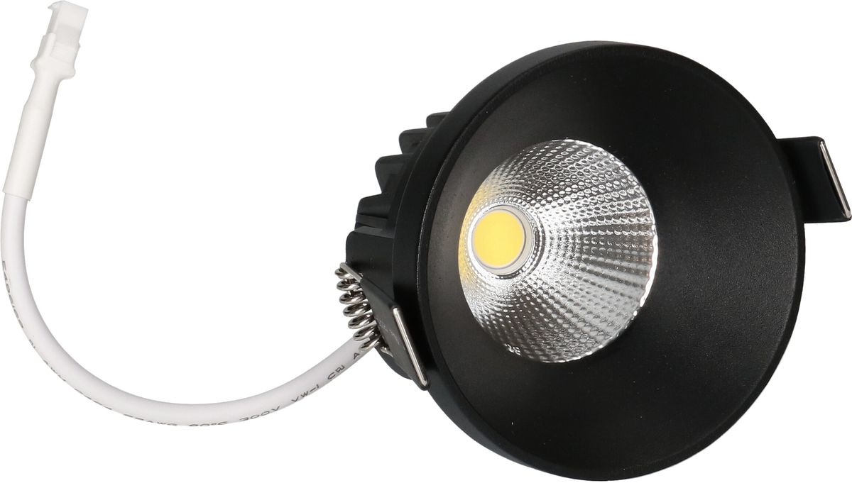 spot encastré à LED ATMA 68 noir 3000K 660lm 32°