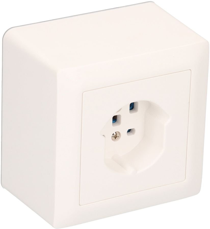 Steckdose 1x Typ 25 Gr.1x1 AP Kallysto weiss