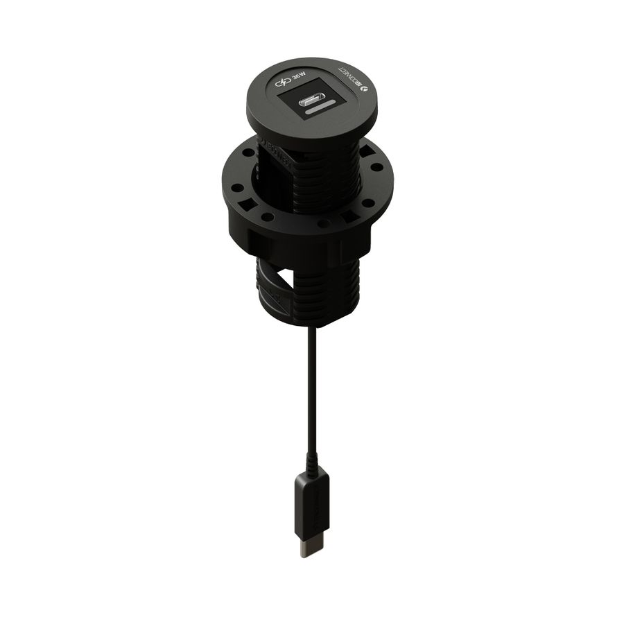 BIT bloc multiprise noir 1x USB-C 36W