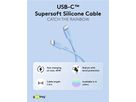 cavo di ricarica USB-C silicone 1.5m blu