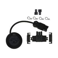 Single set di estensione Solo presa multipla nero tipo 13 USB-C